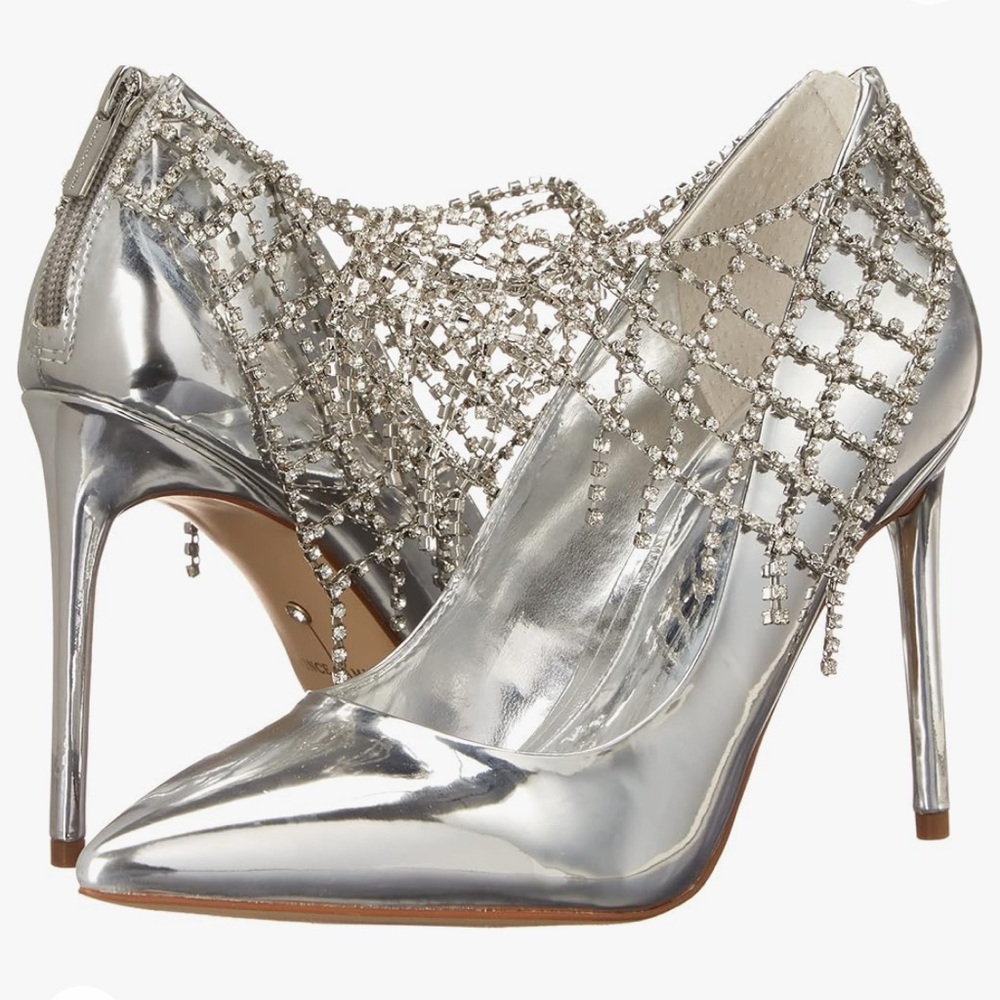 NIB Silver Specchio Vince Camuto Stiletto - Size 6.5